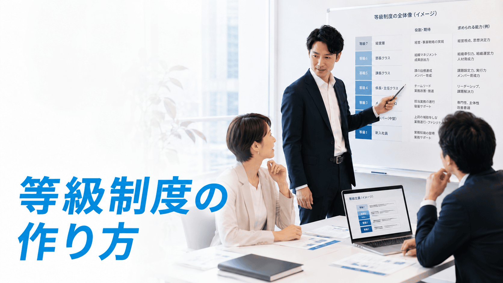 等級制度の作り方|等級数の決め方から期待役割の定義・昇格基準まで